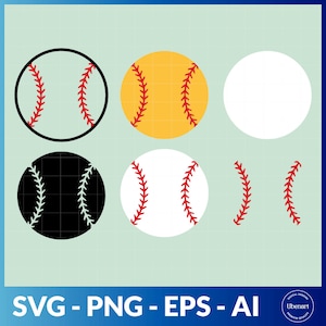 Baseball Svg Bundle, Baseball Stitches Svg, Baseball Laces Svg, Softball Svg Files For Cricut, Baseball Png Design