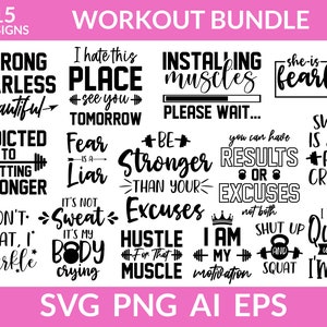 Fitness svg Bündel, Fitness svg Bündel, Fitness svg, Gym Motivation svg, Gym SVG, Fitness Spruch svg, Gym Spruch svg, Workout Shirt svg