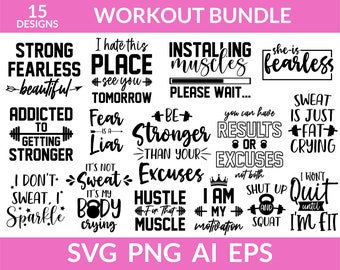 Fitness svg Bündel, Fitness svg Bündel, Fitness svg, Gym Motivation svg, Gym SVG, Fitness Spruch svg, Gym Spruch svg, Workout Shirt svg