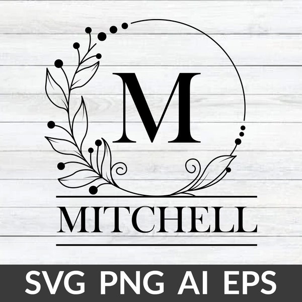 Monogram Letters Svg, Fancy Alphabets Svg, Split Name Frame Svg, Monogram Alphabets Svg, Monogram Letter Font Svg, Wreath Monogram Svg, Png