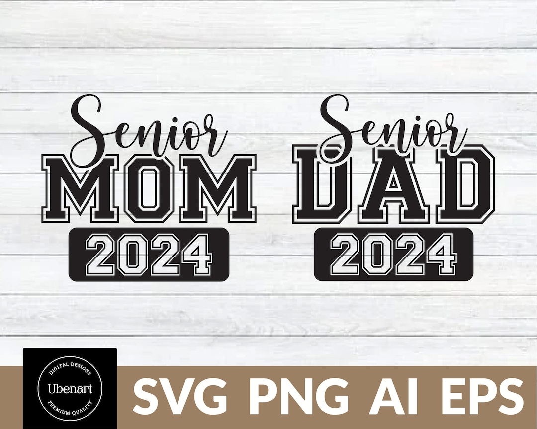 Senior Mom 2024 SVG Klasse von 2024 SVG Senior Dad 2024 SVG Etsy Schweiz