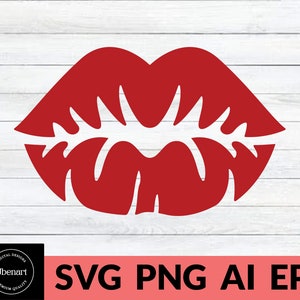 Lips Svg, Red Lips Svg, American Lips Svg, Kiss Svg, Lipstick Svg, Kissy Lips Svg, Kiss Design, Kiss Cricut Cut Files, Kiss Silhouette Svg