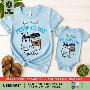 Primer Día de la Madre (Svg, Png), Nuestro Primer Día de la Madre (Svg), Nueva Mamá (Svg, Png), Mamá Personalizada (Svg), Feliz Día de la Madre (Descargar)