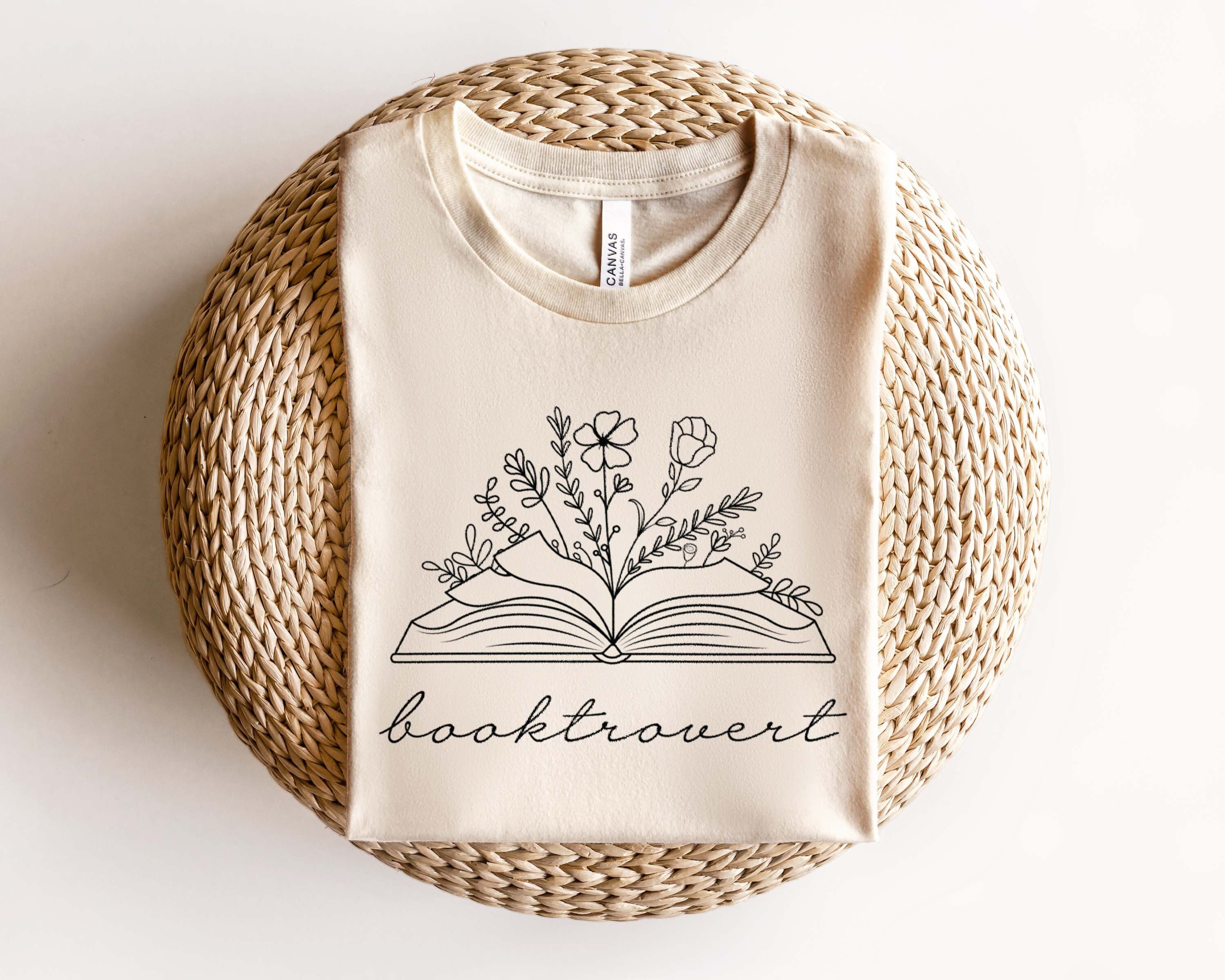 Book With Flowers SVG PNG, Booktrovert Svg, Book Lover Svg, Bookworm ...