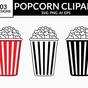 Popcorn svg, Popcorn Clipart, Popcorn Carton svg, Popcorn Cricut, Movie Theater Bucket, Tumbler svg, Popcorn Cut File, svg Files for Cricut