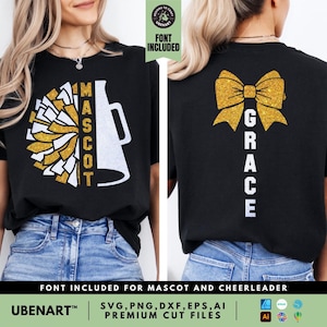 Modelo de equipe de torcida Svg, Camiseta de equipe de torcida Svg, Mascote de torcida Svg, Mãe de torcida Svg Png, Líder de torcida Svg Png, Líder de torcida Svg Png