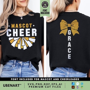 Personalized Cheer Team Template Svg Gift Cheer Team Shirt Svg Cheer Mascot Svg Cheerleader Svg Template Cheer Mom Svg Cheerleading Svg Png