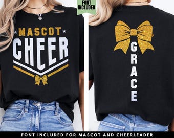 Cheer Team Template Svg Png, Mascot Cheer Svg Png, Cheer Bow Svg, Cheer Mom Svg Png, Cheerleader Svg Png, Cheerleading Svg Png