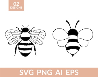 Bee svg Layered Cut File, Bumble Bee svg, Honey Bee svg, Layered Bee svg, Bee Clip Art, Honeybee svg, Cute Honey Bee