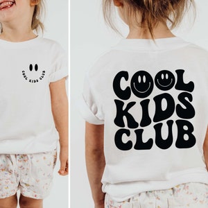 Coole Kids Club SVG PNG, Kinder svg, Kinder Shirt svg, Kiddo svg, Mama Junge svg, Mama mädchen svg, gewellter Text svg geschnittene Dateien für Cricut