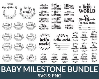 赤ちゃんのマイルストーン ラウンド svg、花の赤ちゃんのラウンド サイン png、赤ちゃんのお知らせ svg、出生統計 svg、新生児サイン svg、Hello World svg
