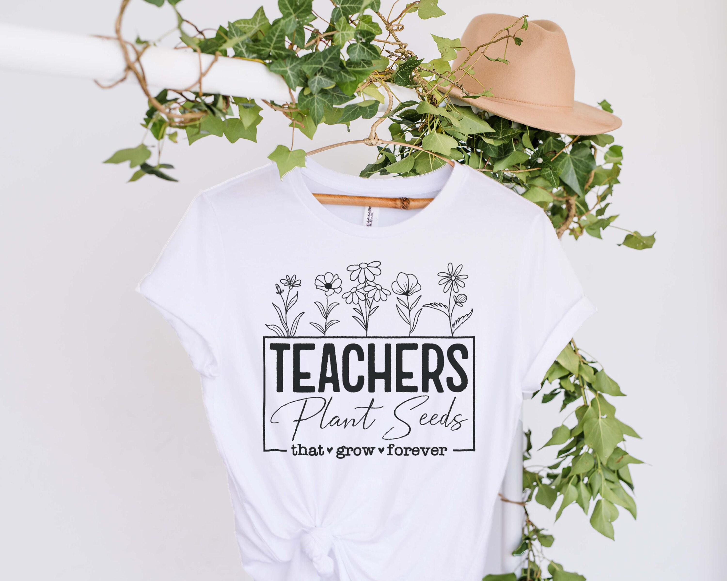 Teachers Plant Seeds That Grow Forever Svg, Best Teacher Ever Svg ...