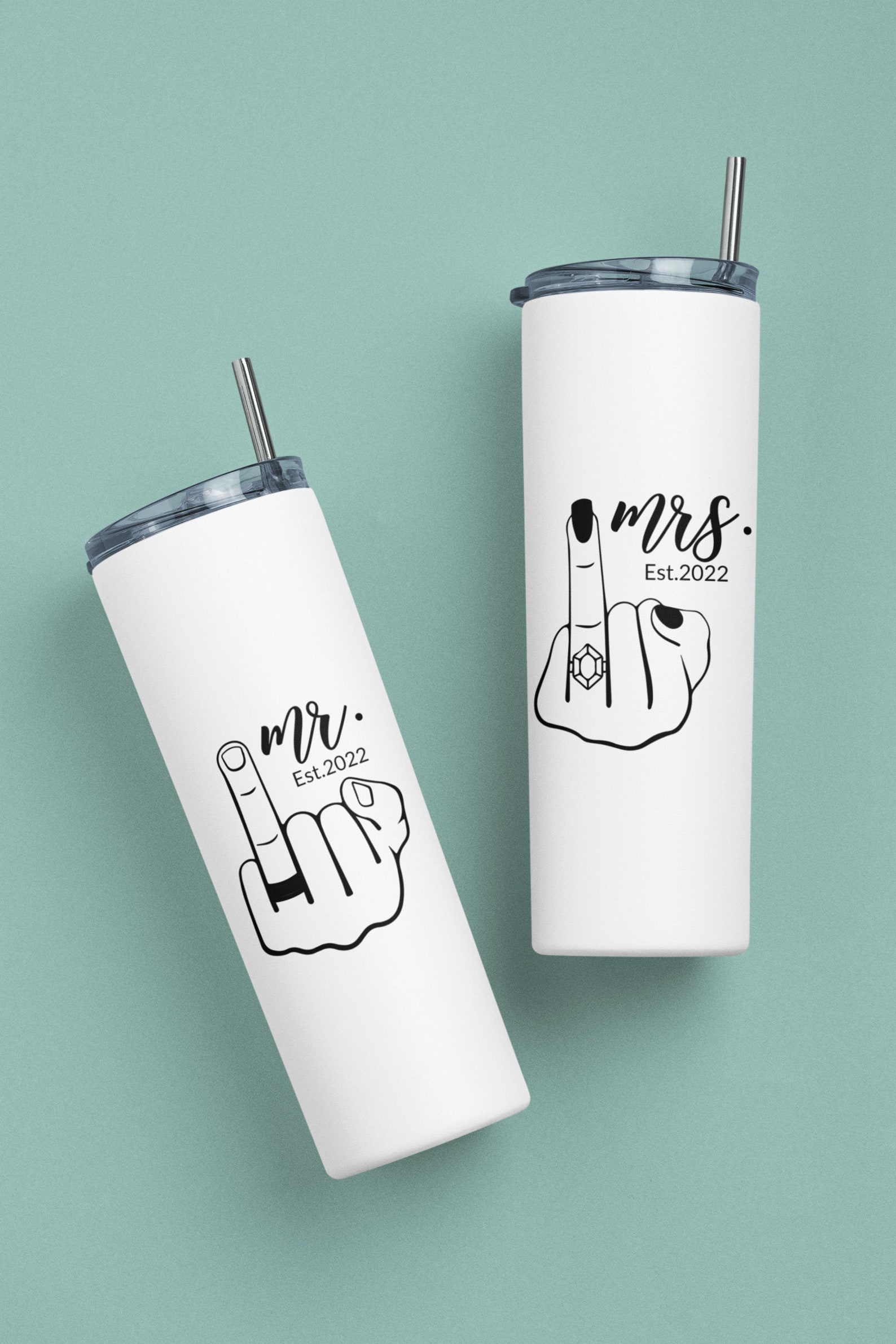 Wedding Finger Svg Engagement Ring Svg Mr and Mrs Est 2022 - Etsy