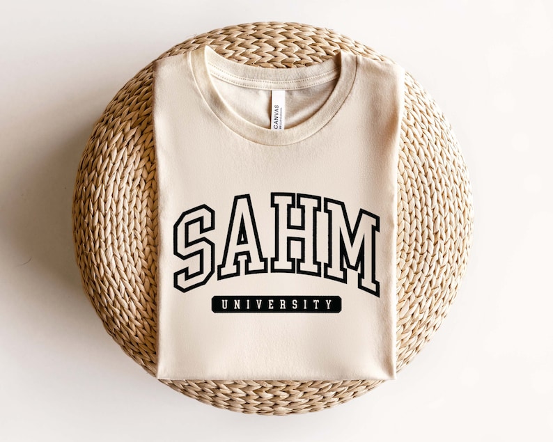 SAHM University SVG PNG, Stay At Home Mom Svg, Motherhood Svg, Mom Life Svg, Mama Shirt Svg, Mother Hustler Svg Cut File For Cricut image 1