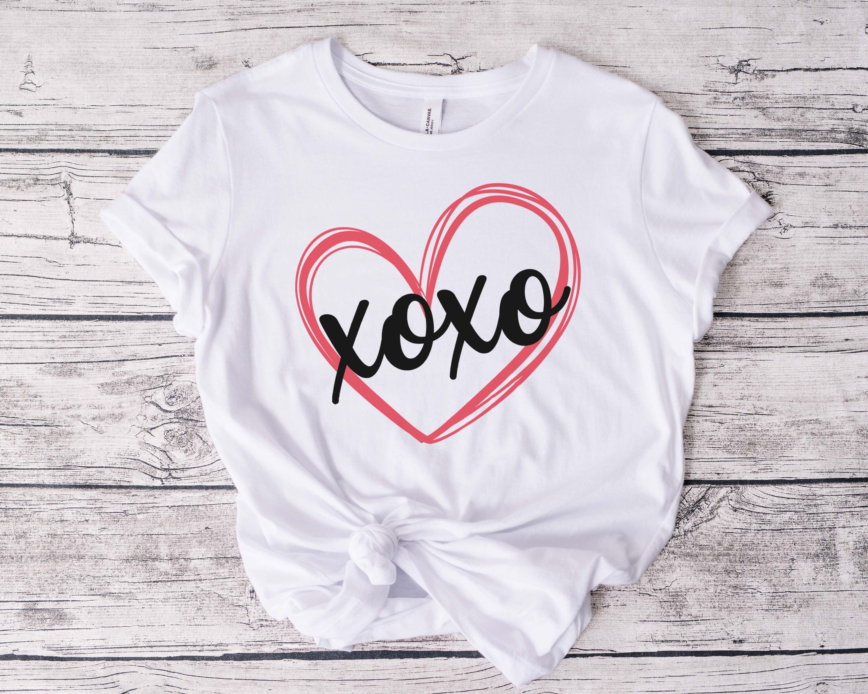 Hugs and Kisses SVG PNG, Xoxo Svg, Love Shirt Svg, Hand Drawn Heart Svg ...