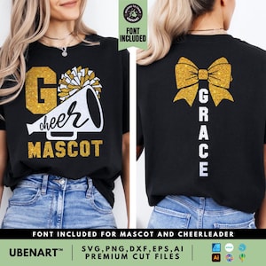 Cheer Team Template Svg, Cheer Team Shirt Svg, Mascot Cheer Mascot Svg, Cheer Mom Svg Png, Cheerleader Svg Png Design, Cheerleading Svg Png
