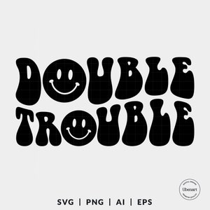 Dubbele problemen Svg, Twins Svg, Twin Shirt Svg