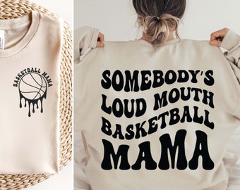 La bocca rumorosa di qualcuno Basketball Mama SVG PNG, Basketball Mom Svg, Funny Basketball Mom Svg, Melting Basketball Svg Cut Files For Cricut