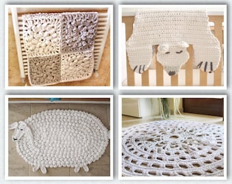 Crochet rug patterns, crochet rug, tshirt rug crochet, granny square crochet pattern, crochet round rug, crochet circle rug, crochet rug