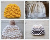 Beanie pattern, Beanie hat pattern, Easy crochet hat patterns, easy beanie crochet patterns, crochet beanie, messy bun beanie, ponytail