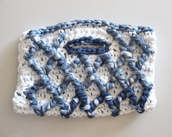 Patrón de bolso de mano de ganchillo con diseño de diamante, tutorial para bolso pequeño (descarga en PDF)