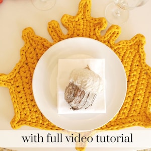 Crochet leaf pattern, crochet placemats, fall crochet patterns, fall crochet, crochet placemat patterns, crochet projects, easy crochet