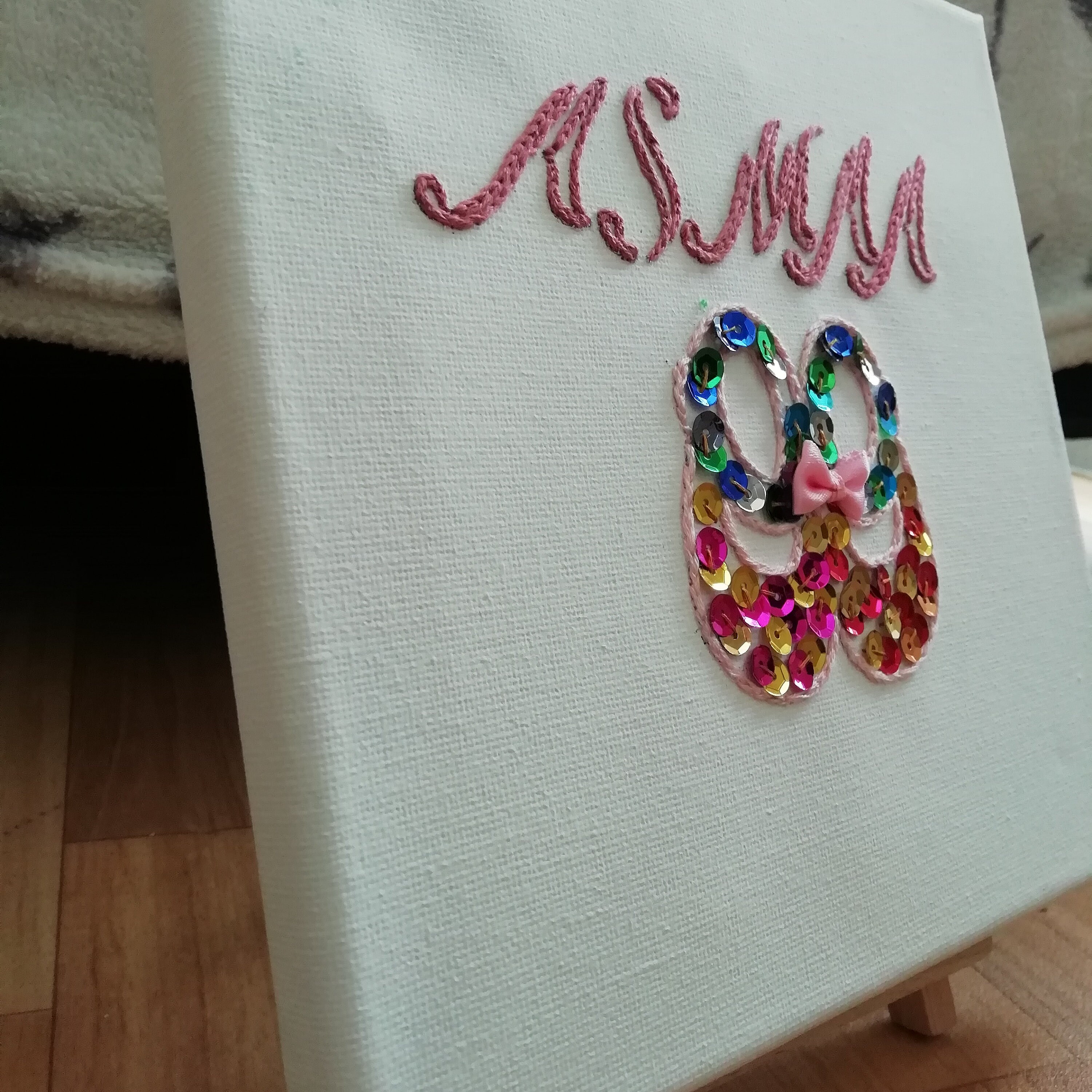 Personalised gift canvas for girls. Etsy