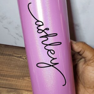 Personalized Skinny Tumbler, 20oz Stainless Steel, Perfect Gift for Birthdays, Special Occasions, Holidays, Anniversary, Bridesmaids