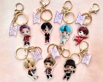 BTS TinyTAN (MIC Drop) キーチェーン、カスタマイズ可能な