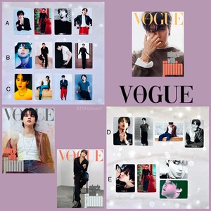 BTS Jimin x VOGUE 2023 fotokaartenset - 5 SETS
