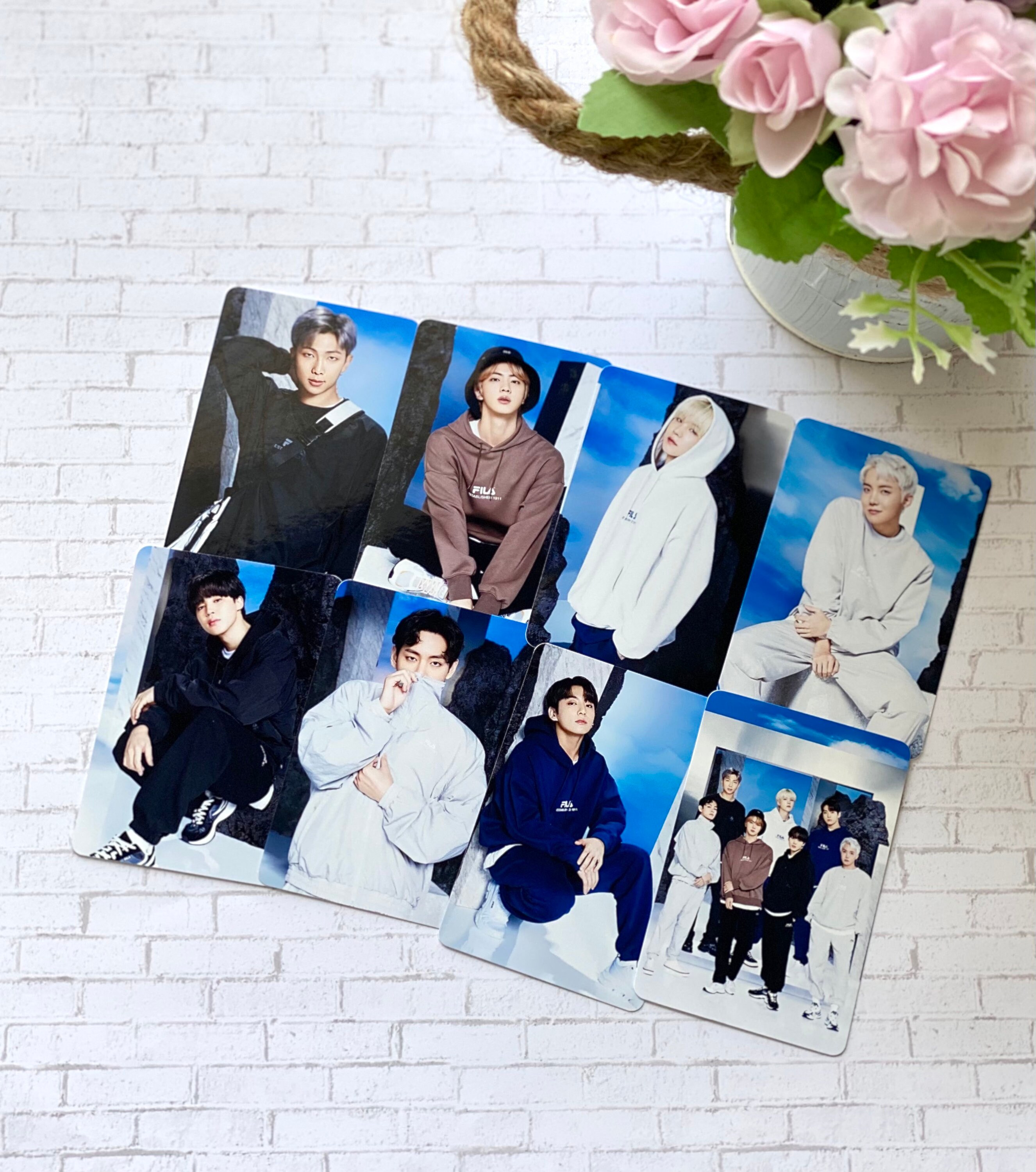 BTS x FILA 2021 Colección otoño 8 PCS Etsy