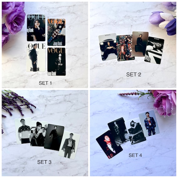 BTS Jungkook X Vogue 2023 Photocard Set - 4 SETS - Etsy