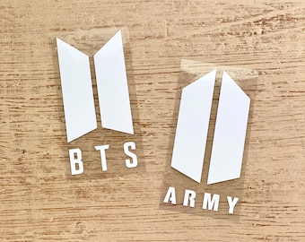 BTS and ARMY Logo Shield Vinyl Decal Sticker for Car Window | Laptops | MacBook | Phone | Phone Case | Cup | Mug