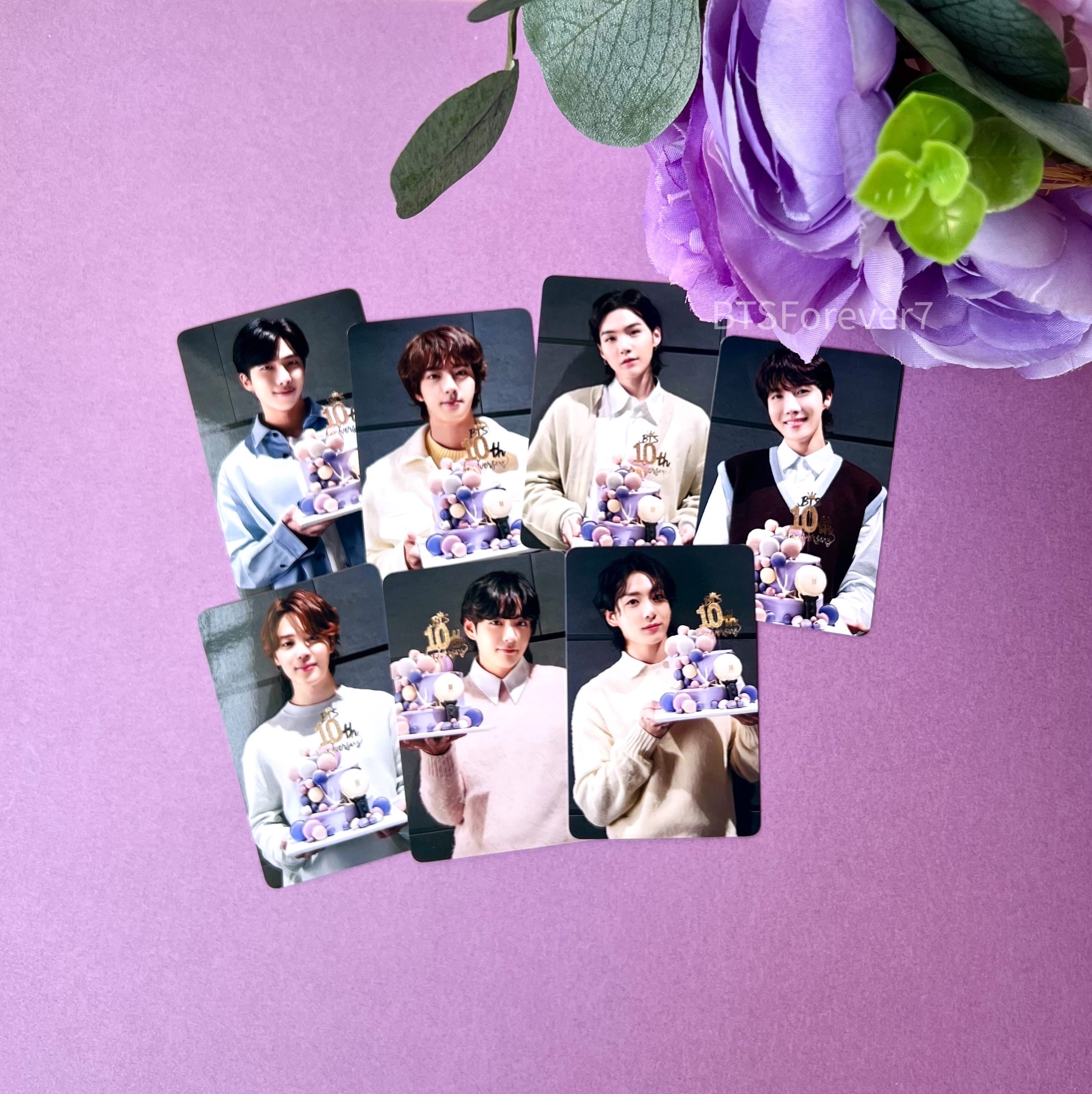 BTS 10th Anniversary Cake Photocard Set (7 Pcs) - Etsy Hong Kong BTS 10th Anniversary Cake Photocard Set (7 Pcs) - Etsy Hong Kong