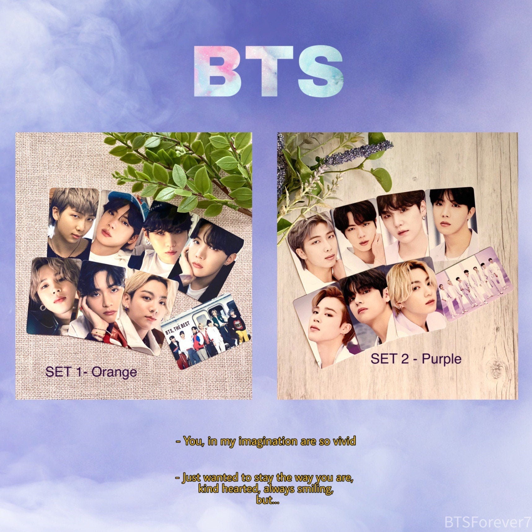 BTS The Best Photocard Sets - 2 SETS (8 PCS)
