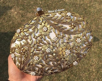 Vintage Clutch Handbag Moo Roo of Charleston Handbag 