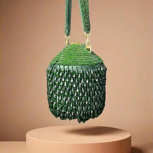 Bolso Potli con gotas de perla hecho a mano: bolso de mano para bodas indias
