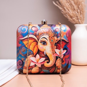 Pochette de dieu hindou, pochette originale, cadeaux pour elle, cadeau de mariée, sac bohème, sac à la mode, cadeau fait main, cadeau bouddha, cadeau indien, cadeau Diwali