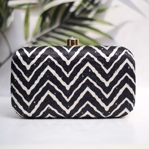 Black white aztec clutch,quirky bag,girlfriend gift,gifts for her,bridesmaid gift,fashionable bag,valentine gift,bohemian bag,handmade gift Pattern 1