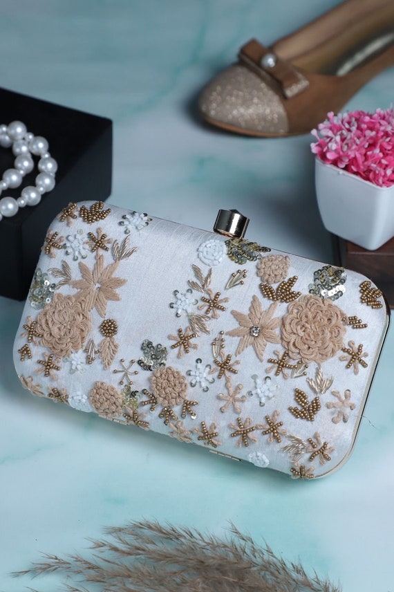 Floral Embroidered Clutch wedding Gift gift for Her bohemian clutch Bags for Women evening Clutch handmade Gift mom Gift indian Bride Clutch Etsy Ireland