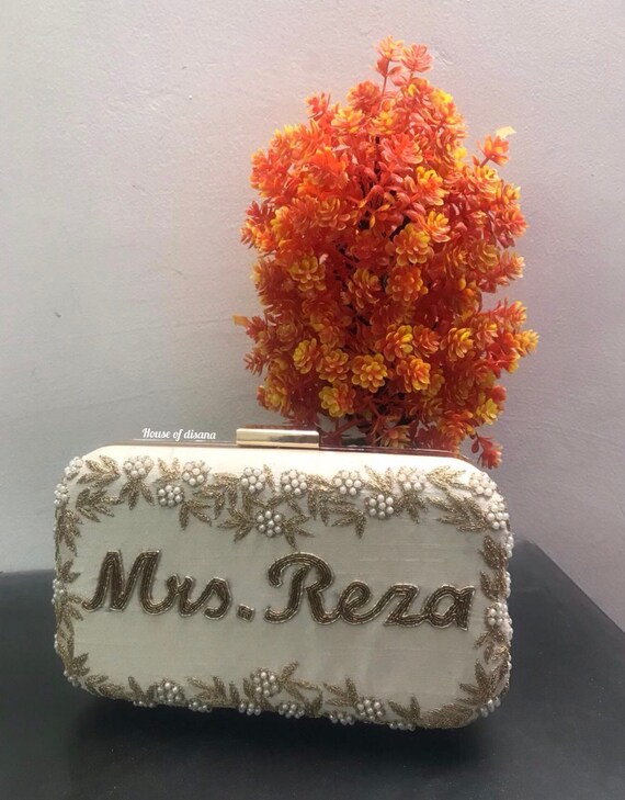 Customised Handwork Clutch personalized Gifts personalised Clutch