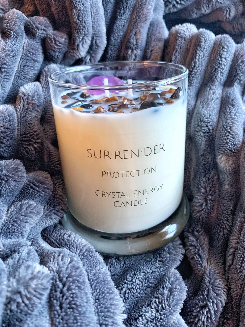 Protection Crystal Infused Candle