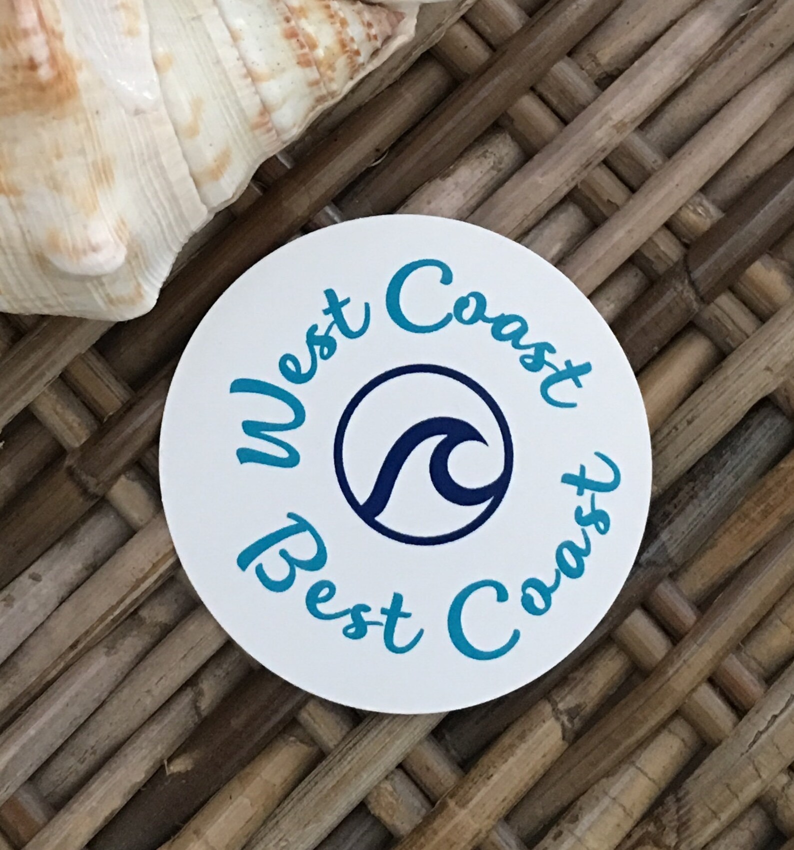 West Coast Best Coast Sticker Etsy