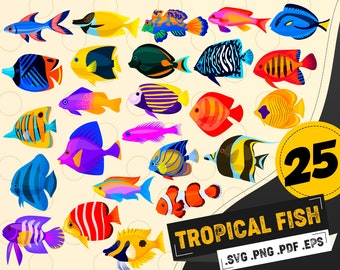 Download Tropical Fish Svg Etsy