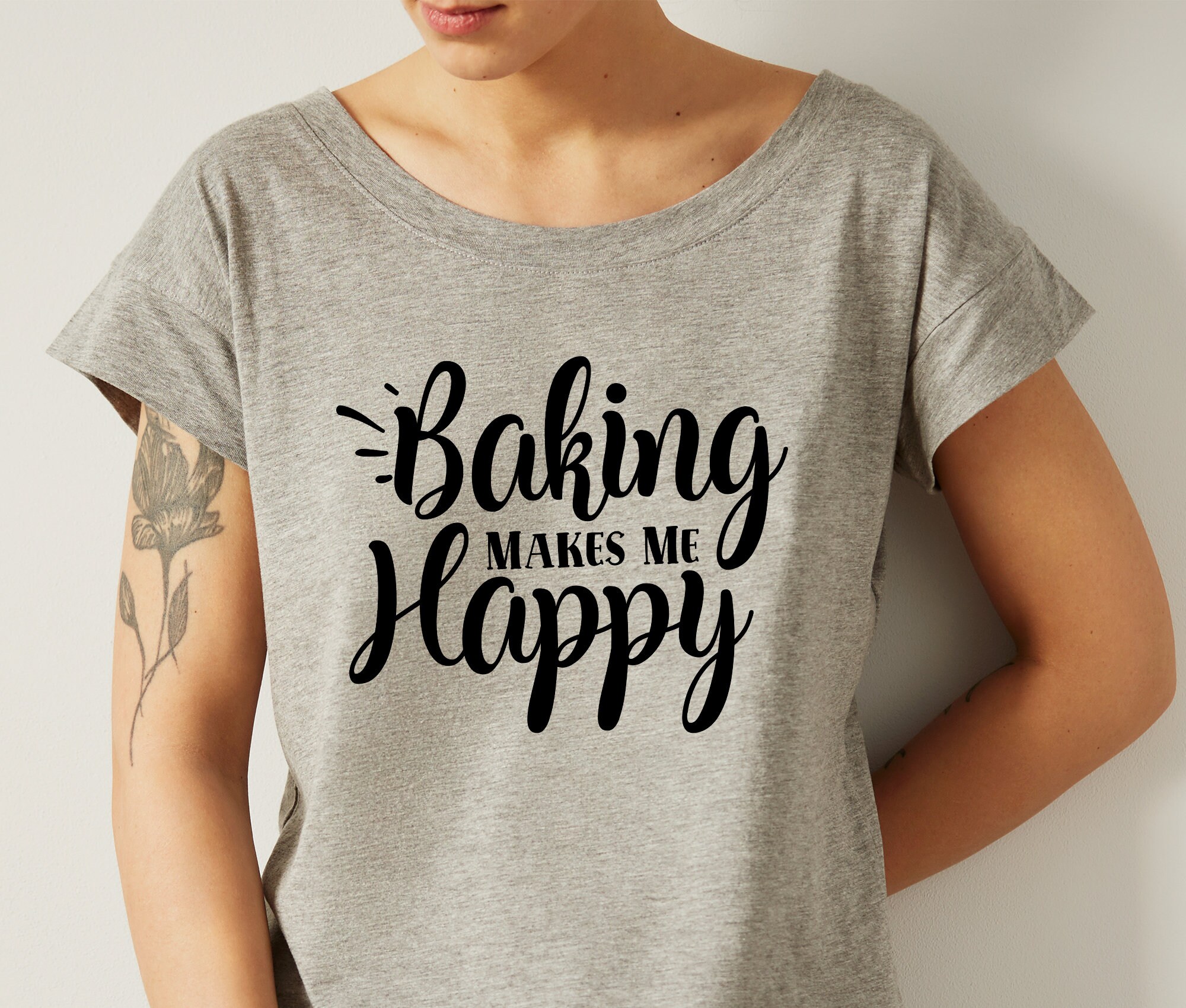 Baking Makes Me Happy svg Baking Cut File Baking svg Etsy