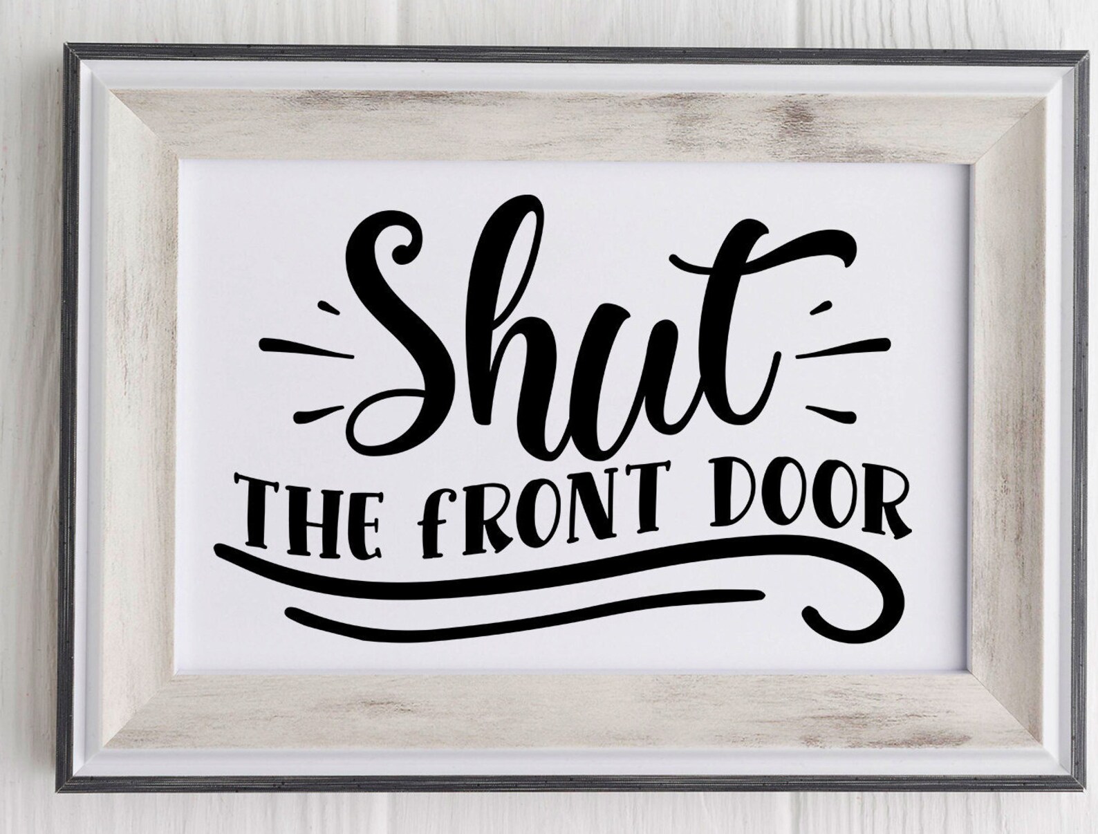 Download Shut the front door svg Personalized Doormat Housewarming | Etsy