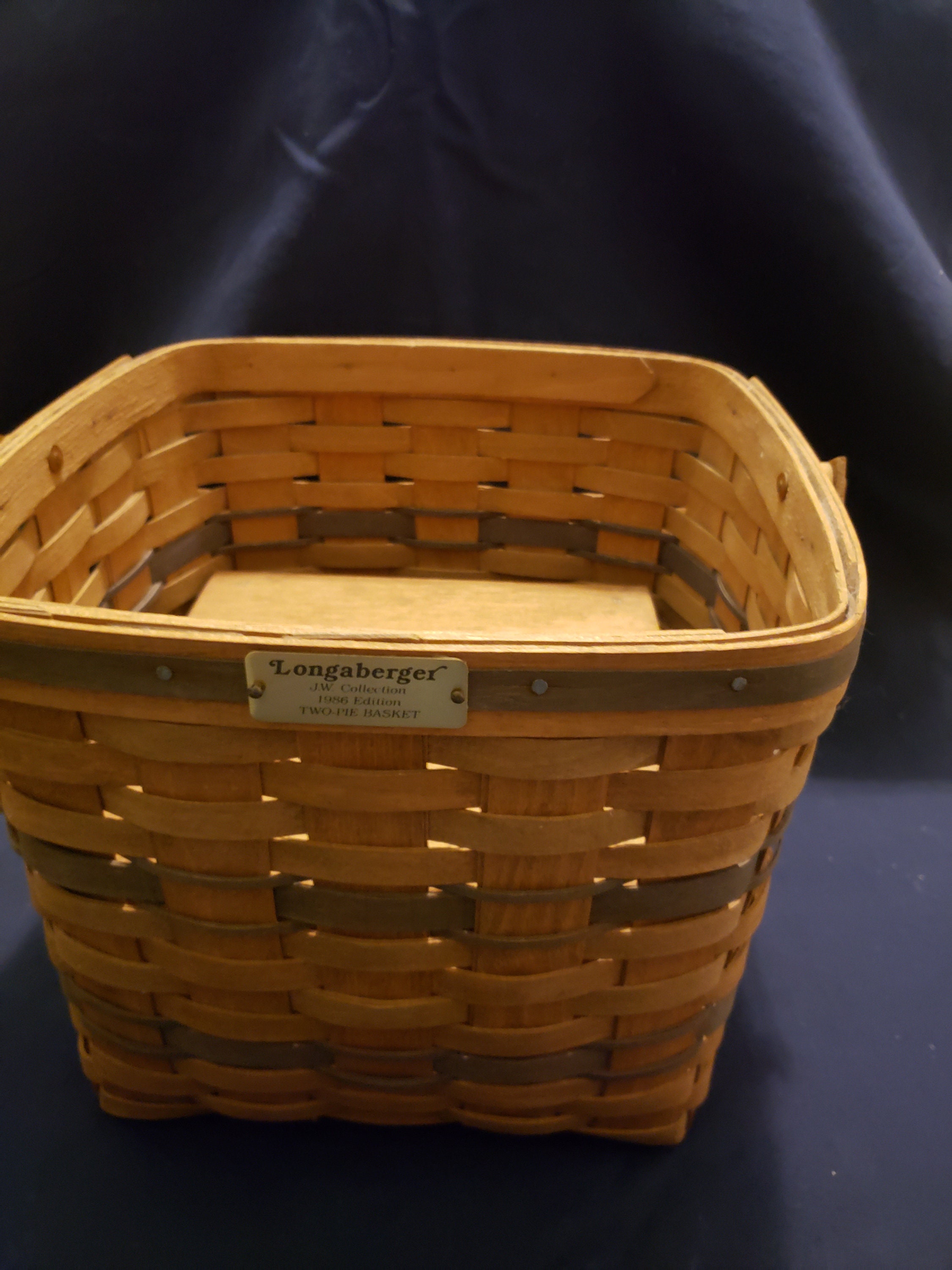 Longaberger 1986 Two Pie Basket Etsy UK
