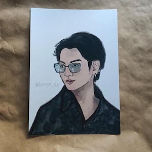 BTS Jungkook Run Bts (EP. 121) Fanart Print