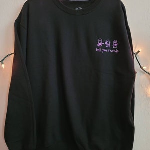 JATP Inspired Glitter Ghost Crewneck