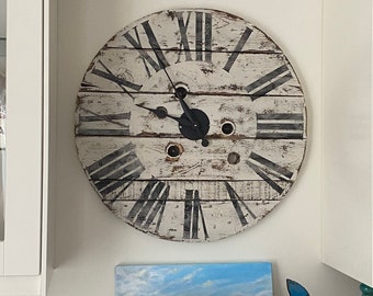 Farmhouse Rustic wall clock Recycled Wire / cable clocks many different styles